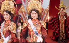 Chung kết Miss International 2022: Phương Anh diện quốc phục 'Hoa trạng nguyên' cực quyền lực, sáng bừng sân khấu