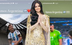 Đến cả Hoa hậu Hoàn vũ cũng không ngủ vì World Cup 2022: Cuồng nhiệt không kém gì cánh mày râu