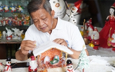 Ông già Noel từ vỏ trứng của thầy giáo về hưu và gia tài hàng trưng bày “độc nhất vô nhị”