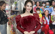 Hoa hậu Mai Phương đi chợ lựa quà, mang yêu thương đến với bệnh nhi ở xóm chạy thận