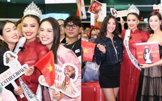 Khánh Vân - Kim Duyên - Thảo Nhi Lê tề tựu tiễn Ngọc Châu lên đường sang Mỹ dự thi Miss Universe 2022