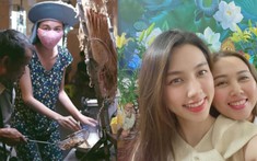 Thùy Tiên để mặt mộc bán hàng vỉa hè, mẹ nàng hậu tố con gái 'chôm' đồ
