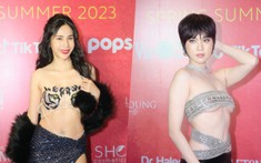 Thảm đỏ show thời trang Đỗ Long: Ngọc Trinh diện bộ váy cut-out siêu bạo, Thủy Tiên gợi cảm hết nấc