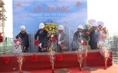 Cất nóc tòa căn hộ Zen Tower – Feliz Homes Hoàng Mai