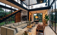 Xây nhà với khung thép tiền chế và sàn bê tông nhẹ