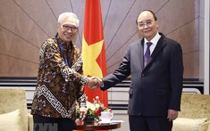 Chủ tịch nước tiếp Chủ tịch Hội hữu nghị Indonesia - Việt Nam tại Jakarta