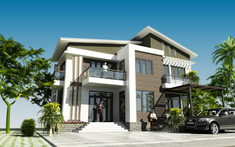 Phương án tư vấn thiết kế biệt thự 2 tầng 110m2
