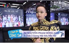 Á quân Hồng Anh chinh phục ban giám khảo trong chương trình gương mặt siêu mẫu nhí