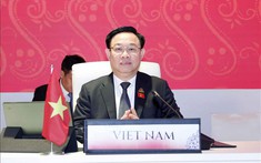 Chủ tịch Quốc hội Vương Đình Huệ phát biểu tại Phiên họp toàn thể Đại hội đồng AIPA-44