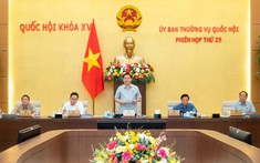 Khai mạc phiên họp thứ 25 Ủy ban Thường vụ Quốc hội