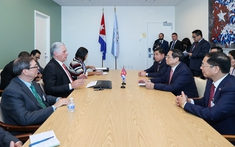 Thủ tướng Phạm Minh Chính hội kiến Bí thư thứ nhất, Chủ tịch Cuba Miguel Díaz-Canel