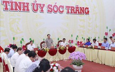 Chủ tịch Quốc hội Vương Đình Huệ làm việc với Ban Thường vụ Tỉnh ủy Sóc Trăng