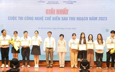 Sinh viên trường Đại học Sư phạm Kỹ thuật Tp. Hồ Chí Minh đạt giải nhất cuộc thi “công nghệ chế biến sau thu hoạch” năm 2023