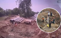 Vụ việc bé trai rơi xuống trụ bê tông: Xuất hiện khoảnh khắc cuối cùng của nạn nhân tại hiện trường
