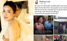 Hoa hậu Phương Lê gây tranh cãi khi tuyên bố bảo trợ bé Hạo Nam đến hết đại học với 1 điều kiện