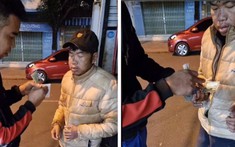 Nam thanh niên đói run người giữa trời đông, xúc động khi được hỗ trợ về quê ăn Tết