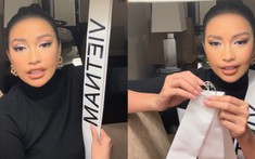 Ngọc Châu khoe sash mới của Miss Universe 2022: Fans tấm tắc khen 'điểm 10 cho chất lượng'