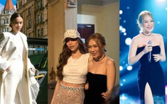Cái ôm chấn động showbiz: Mỹ Tâm nựng má Hà Hồ, trò chuyện rôm rả sau nhiều năm vướng nghi vấn bất hòa