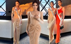Ngày 4 ở Miss Universe 2022: Ngọc Châu hóa nữ thần Ai Cập, so kè nhan sắc với mỹ nhân Thái Lan