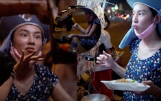 Thùy Tiên làm mực chiên, tự chế biến tự khen ngon, làm cháy khét chảo 'báo' chú bán hàng