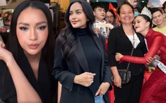 Ngọc Châu mặc áo vía của mẹ vào phỏng vấn kín Miss Universe 2022, tự tin 100% khi có 'cô Bảy' luôn bên cạnh