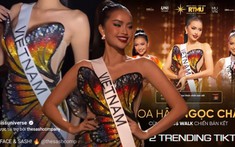 Ngọc Châu càn quét khắp mạng xã hội sau màn 'hóa bướm', lên hẳn trang chủ Miss Universe