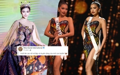 Ngọc Châu gây bùng nổ với váy cánh bướm, Miss Grand liền đăng ảnh Engfa Waraha ngầm cà khịa?