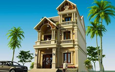Tham khảo mẫu thiết kế nhà biệt thự đẹp 3 tầng 115m2