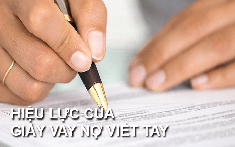 Cho mượn tiền bằng giấy viết tay có đòi lại được không?