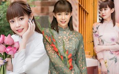 Hoa hậu Hải Dương diện áo dài, khoe nhan sắc trẻ trung trong bộ ảnh đầu năm mới
