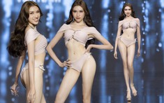 Thanh Thanh Huyền khoe chân dài 1m1, trình diễn bikini 'sập sàn' bán kết Miss Charm 2023