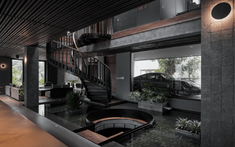 Biệt thự đương đại như viên ngọc đen nổi bật giữa khu đô thị xanh tại Hưng Yên
