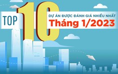 Top 10 dự án được đánh giá nhiều nhất tháng 1/2023