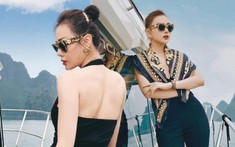 Phương Oanh tự tin khoe dáng trên du thuyền, Shark Bình khen đúng hai từ 'xinh và ngon'