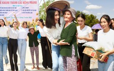 Ngọc Châu, Thảo Nhi và Thủy Tiên dự lễ khánh thành cầu Kênh Nhánh, trao quà cho bà con nghèo tỉnh Long An