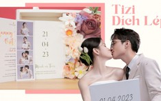 “Đập hộp” thiệp cưới ngập tràn hoa từ Tizi - Đích Lép, hé lộ vườn cổ tích ngọt ngào tại hôn lễ