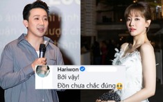 Hari Won có động thái bất ngờ giữa ồn ào Trấn Thành bị tố quỵt tiền đi bar