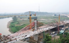 Cây cầu lớn nhất Thái Nguyên sẽ thông xe vào tháng 8, sau hơn 2 năm thi công