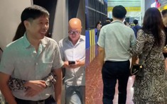 Thái Hoà đưa vợ đi cinetour 'Con Nhót mót chồng', thể hiện tình cảm thân mật ngay giữa rạp phim