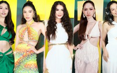 Hoàng Oanh - Quỳnh Châu - Kỳ Duyên cùng dàn sao Việt diện váy cut-out táo bạo trên thảm đỏ show XITA