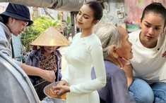 Ngọc Châu để mặt mộc, phụ bán bún riêu với bà mẹ đơn thân 90 tuổi trong tập 3 'Dream of Vietnam'