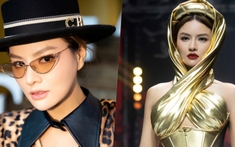 Siêu mẫu Vũ Thu Phương 'đốt lửa', trình diễn lối catwalk thương hiệu trên sân khấu họp báo The Face 2023