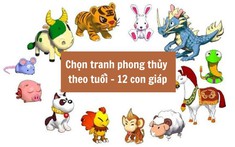 Chọn tranh phong thủy theo tuổi - 12 con giáp