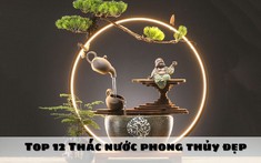 Top 12 mẫu thác nước phong thủy để phòng khách đẹp nhất