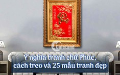 Ý nghĩa tranh chữ Phúc, cách treo và 25 mẫu tranh đẹp
