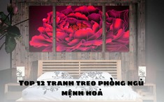 Top 12 tranh treo phòng ngủ mệnh hoả hợp phong thủy