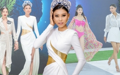 Á hậu Thạch Thu Thảo mơ ước sải bước trên sàn diễn quốc tế, áp lực khi training thí sinh Miss Earth Vietnam