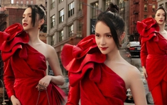 Hoa hậu Hương Giang 'nhuộm đỏ' trời Tây, thở nhẹ cũng có ảnh sang chảnh để check-in New York