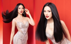 Bùi Quỳnh Hoa sắc sảo khi diện váy dạ hội của NTK Lê Ngọc Lâm, sẵn sàng cho 'cuộc chiến' Miss Universe Vietnam