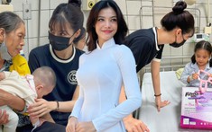 Lona Kiều Loan đến thăm nạn nhân sau vụ cháy ở Hà Nội, nghẹn ngào trước ánh mắt của các thiên thần nhỏ